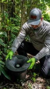 Installing In2Care Mosquito Trap.